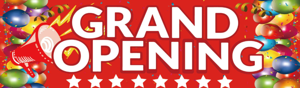 Grand opening banner