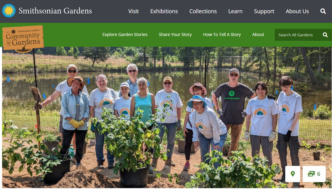 Simple Gifts Community Garden Featured in Smithsonian Gardens Blog!