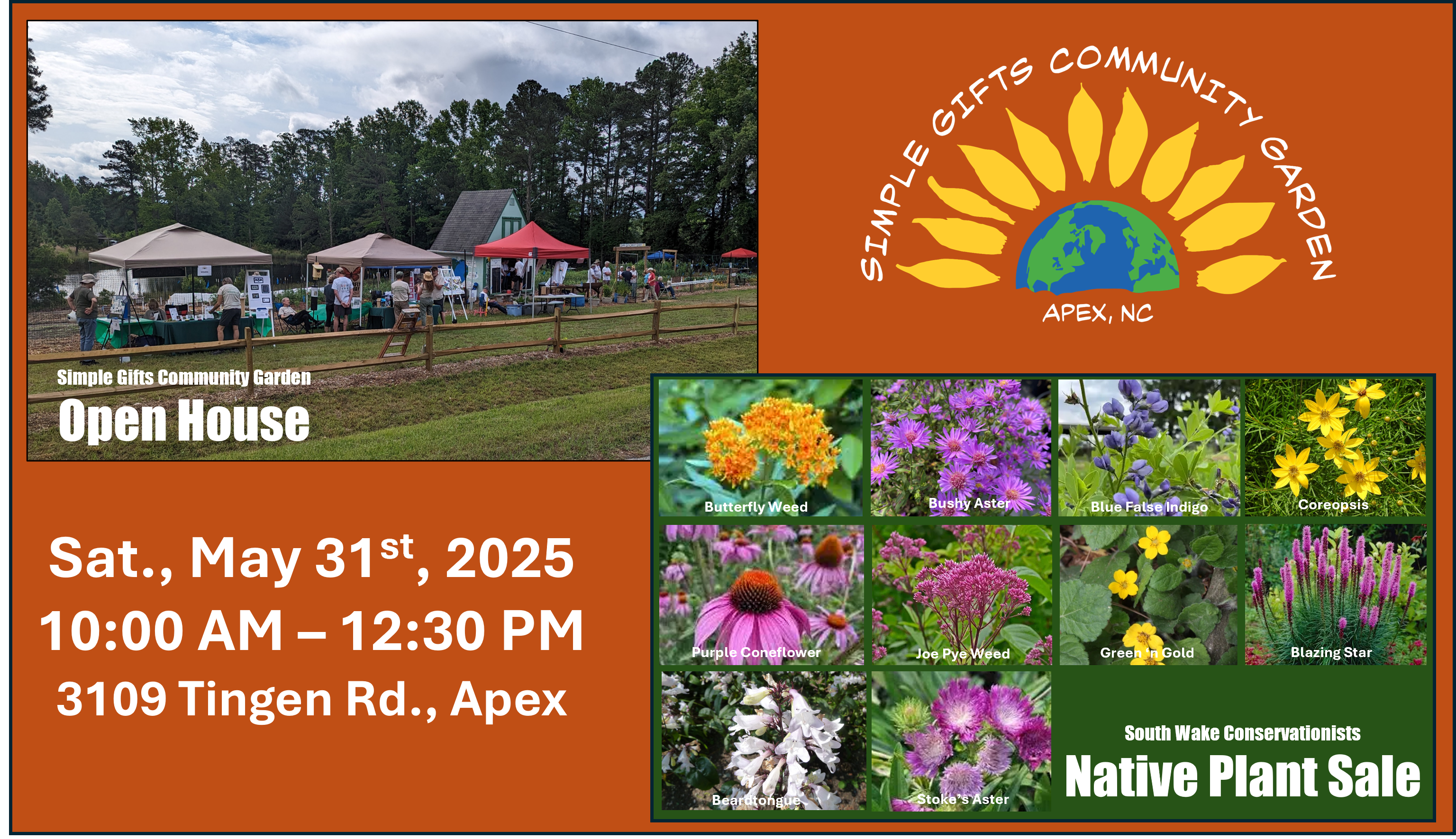 Open House & Native Plant Sale May 31st