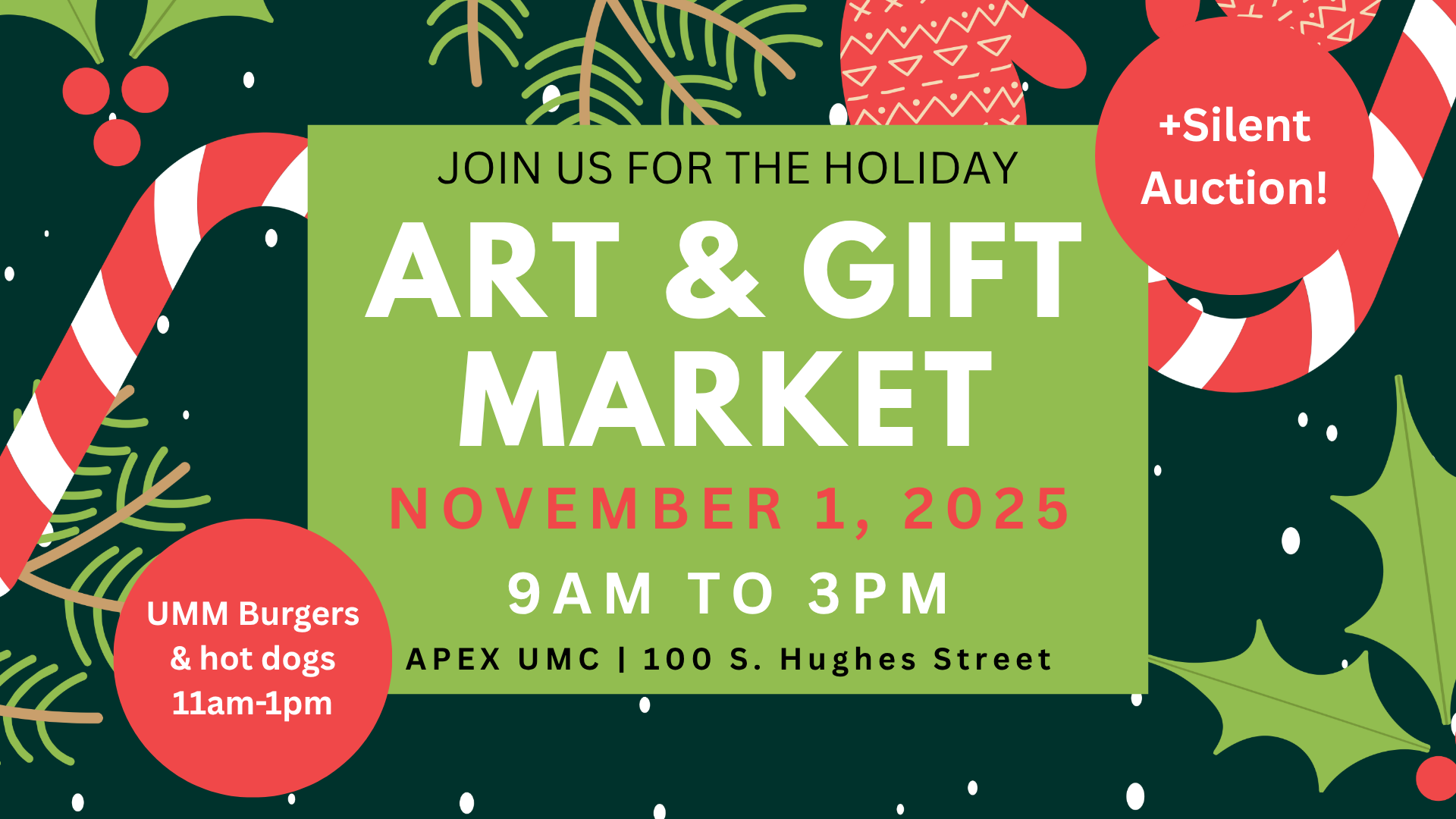 Join us at the Art & Gift Market this Saturday afternoon!